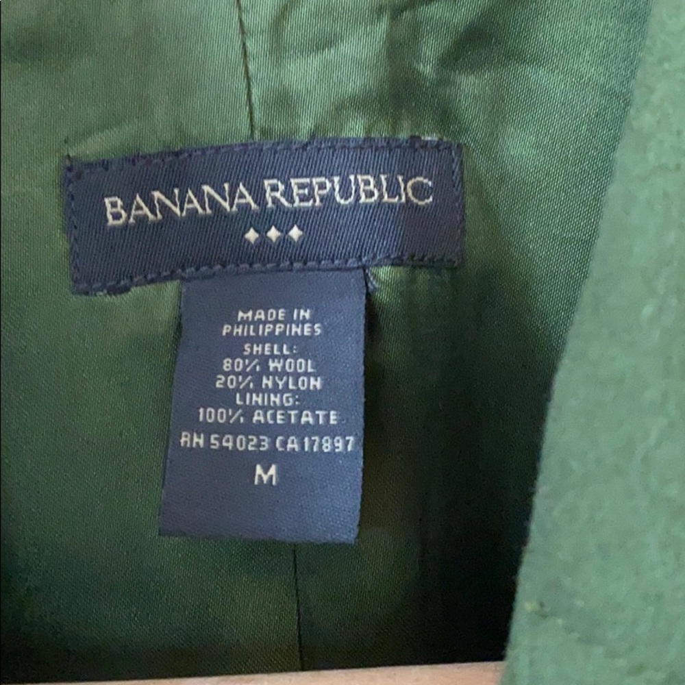 Banana Republic wool coat, green, size M - Picture 3 of 7